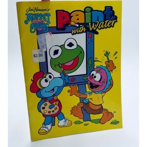 Vintage 2004 Muppet Babies Paint with Water Activity Book Jim Henson Bendon